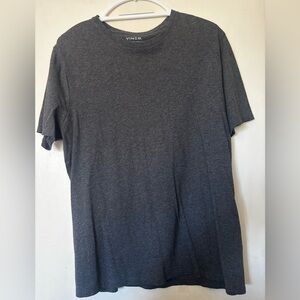 Vince 100% Pima Cotton Gray/charcoal Crewneck Tee Size Medium